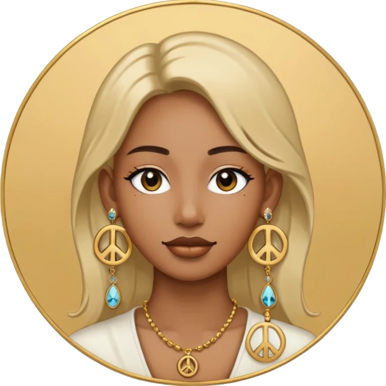 peace earring emoji