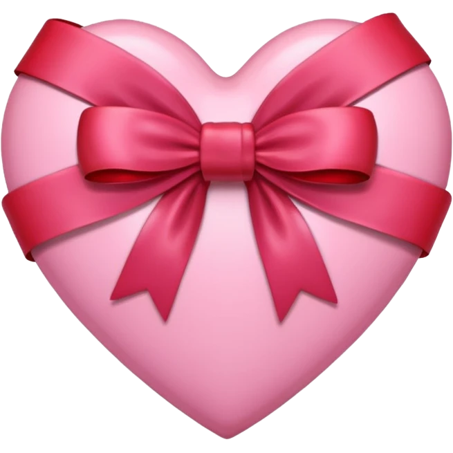 pink heart with bow in it  emoji