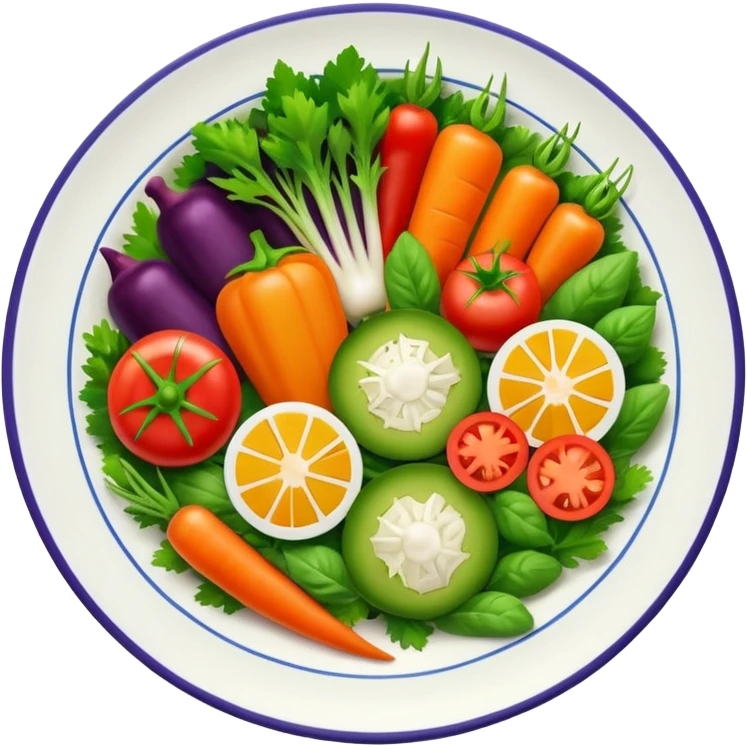 vegeterian dish emoji