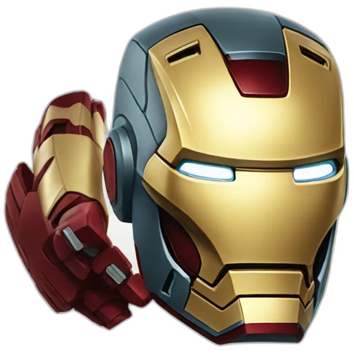 Smile emoji of Ironman emoji