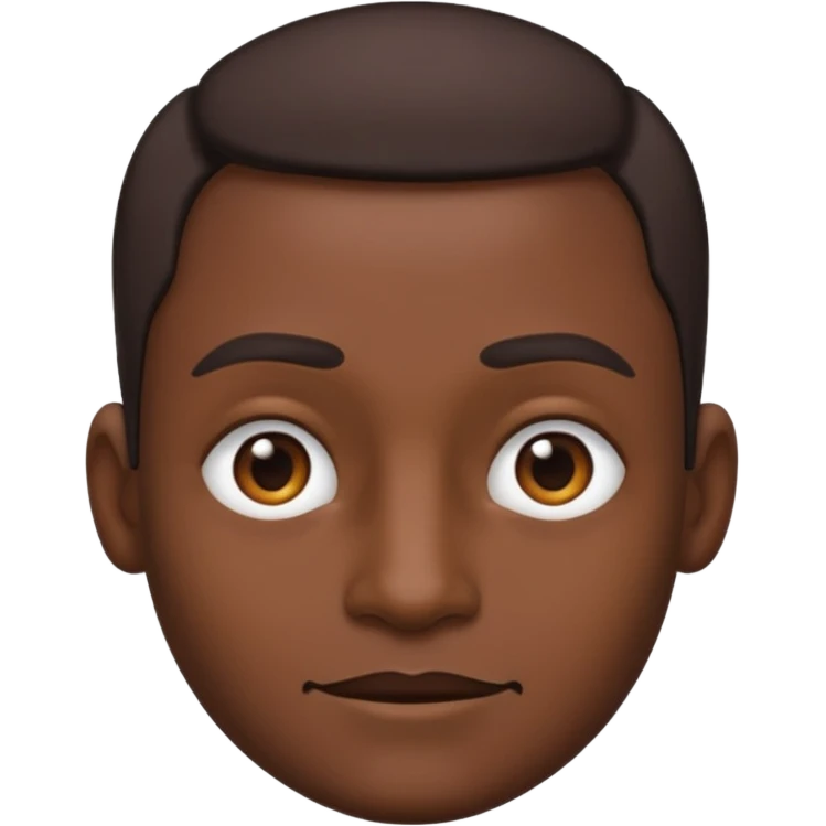 Emoji Sigma con una mandíbula muy marcada y con una ceja levantada y la otra abajo emoji