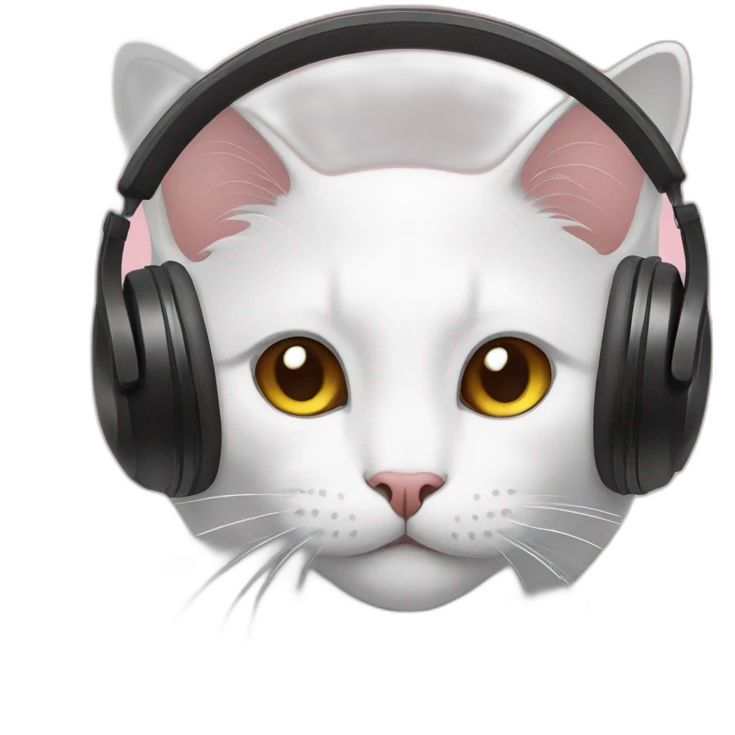 A Cat Listening To Music emoji
