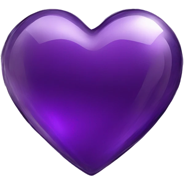 glass dark purple heart  emoji
