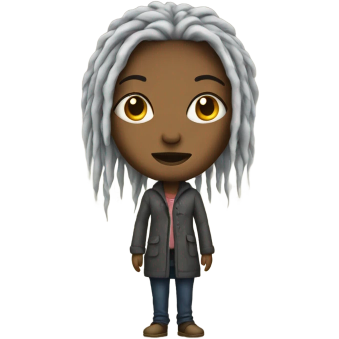 Dread head woman standing emoji