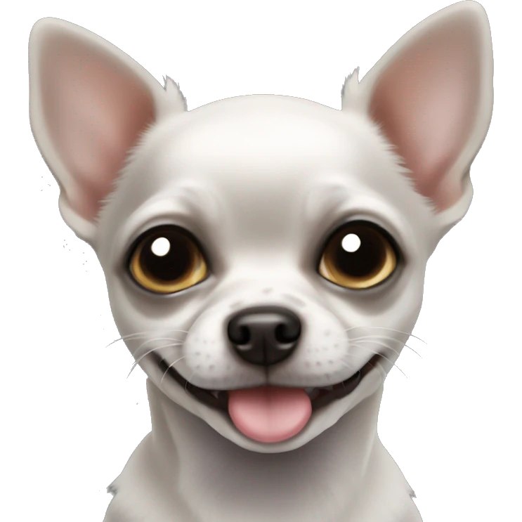 puppy black Chihuahua  emoji