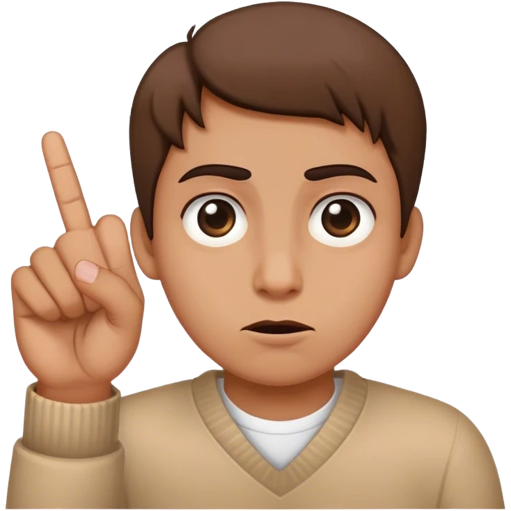 Rolling eyes with middle finger emoji