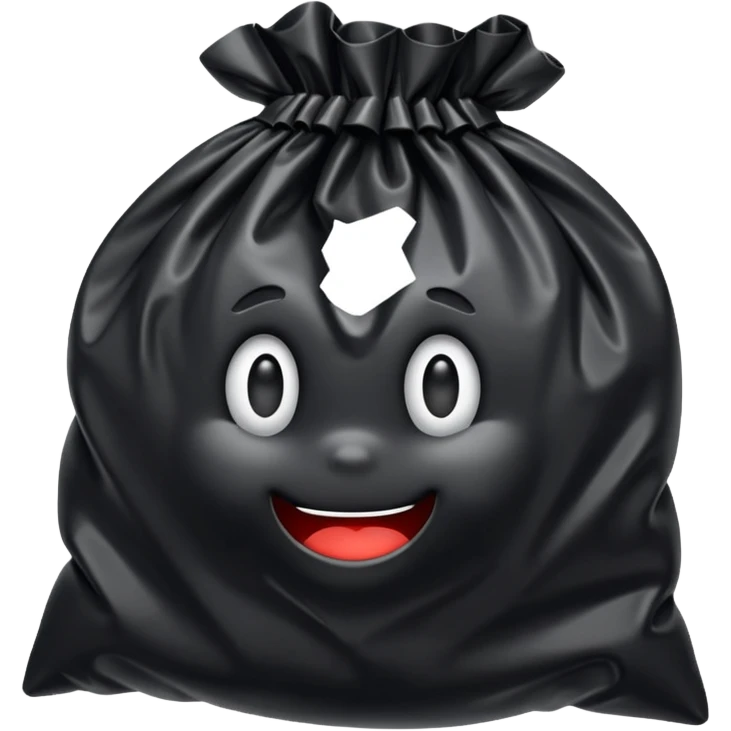 Bag Plastic black emoji