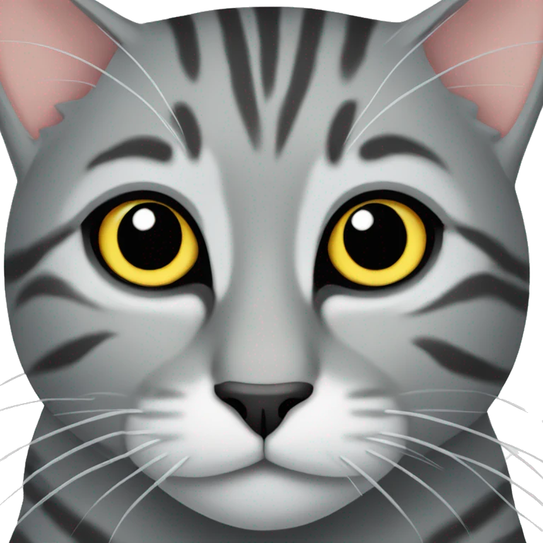 grey tabby cat emoji