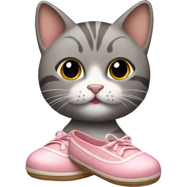Cat with ballerina shoes  emoji