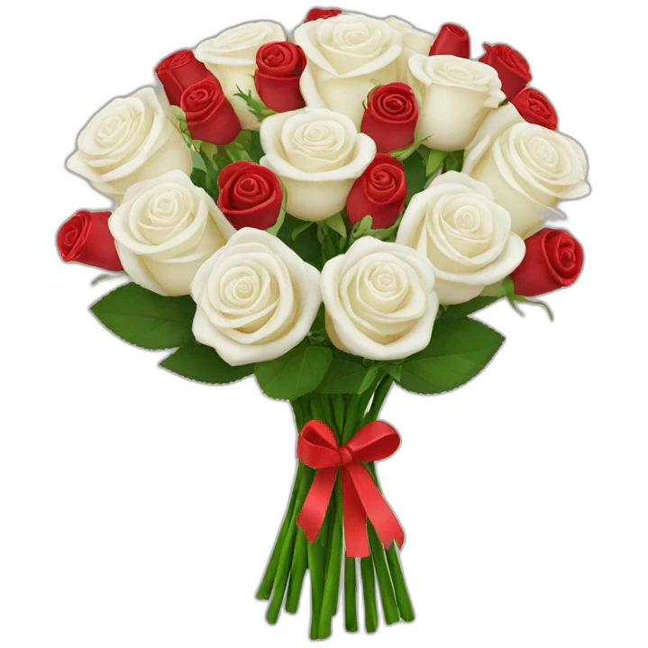White rose bouquet with kitkat chocolates  emoji