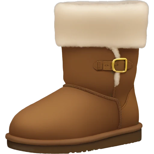 Brown ugg boots emoji