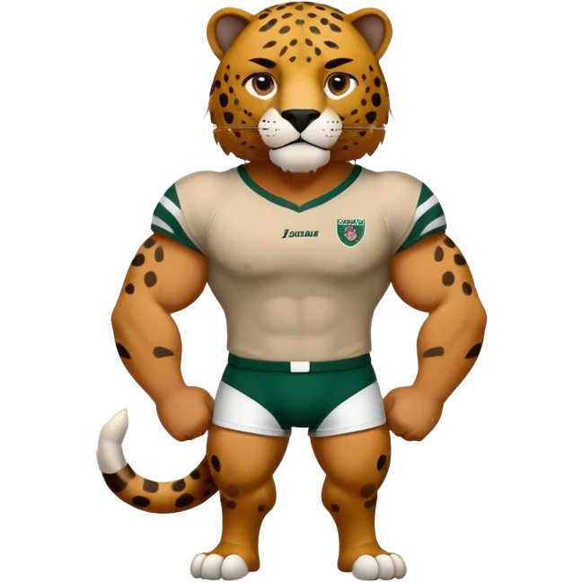 Jaguar wearing alumni rugby club t shirt  emoji