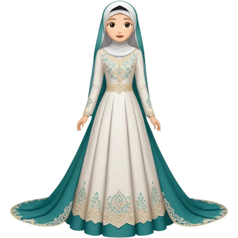 Muslim wedding dress  emoji