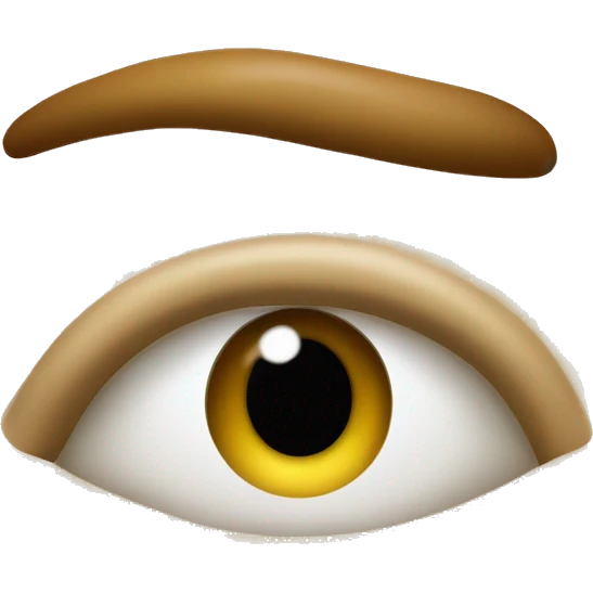 Create an emoji of a face pulling down its lower eyelid with one finger, a skeptical expression typically used to show disbelief or suggest someone is lying. emoji