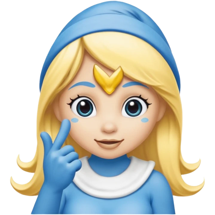Smurfette emoji