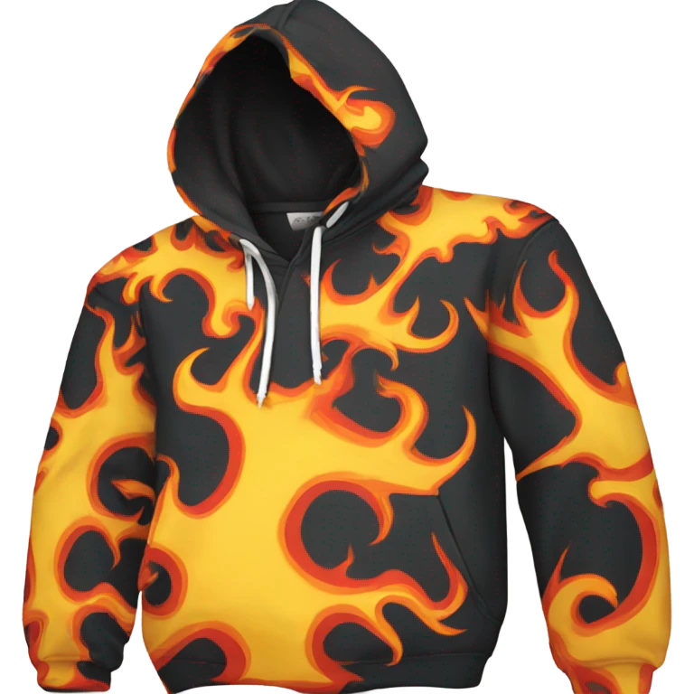 Flames hoodie  emoji