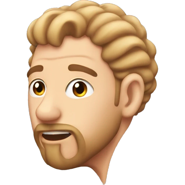 Hairy ear lobe emoji