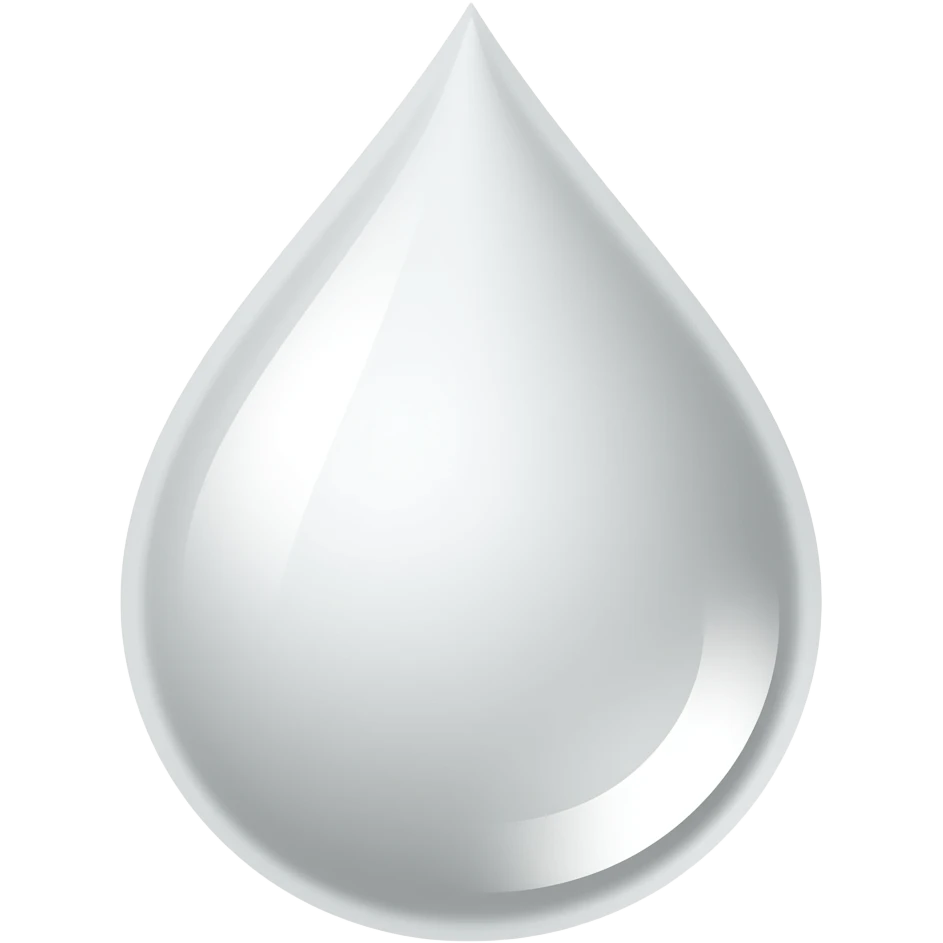 белое эмодзи капель emoji