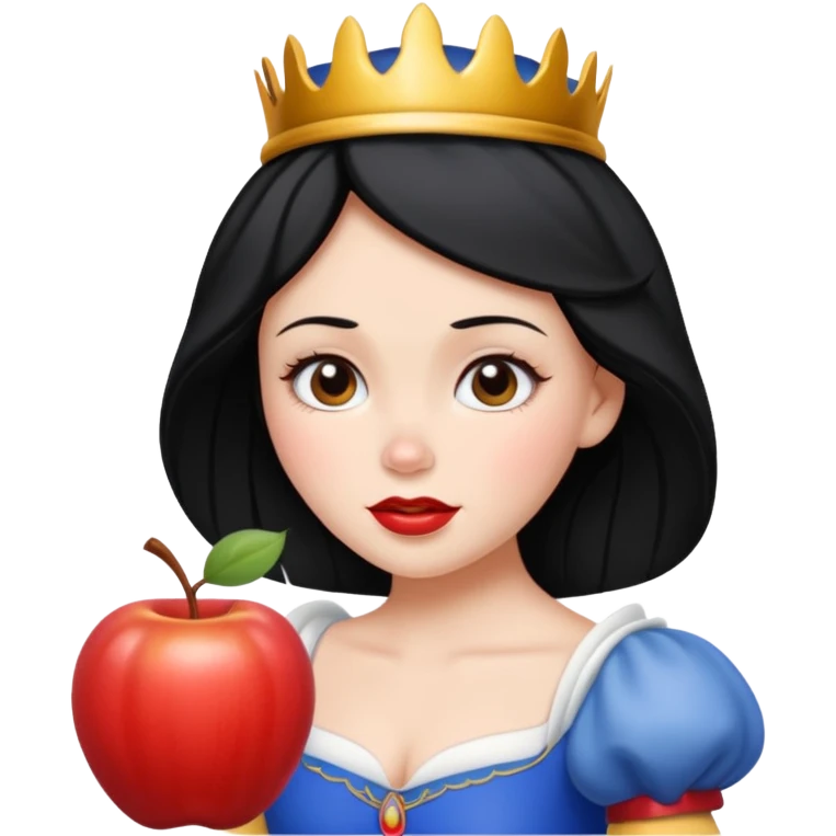Snow white with obergine  emoji