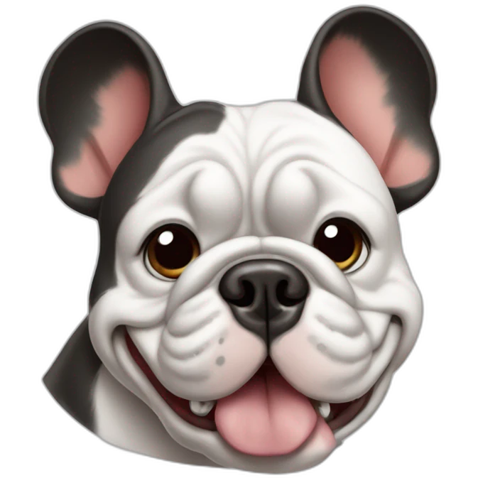 France-BullDog Mickey mouse emoji