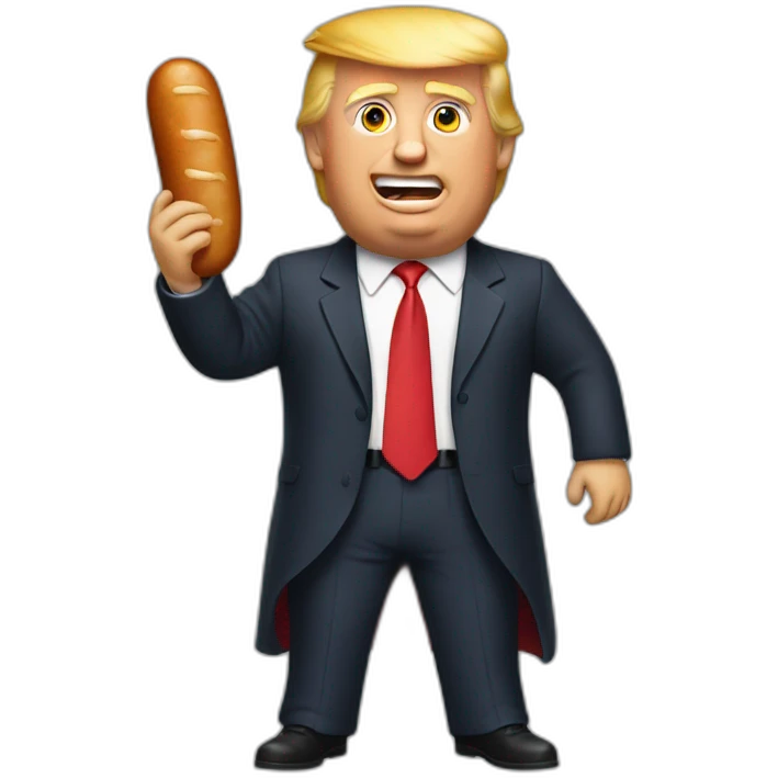 trump-holding-his-sausage emoji