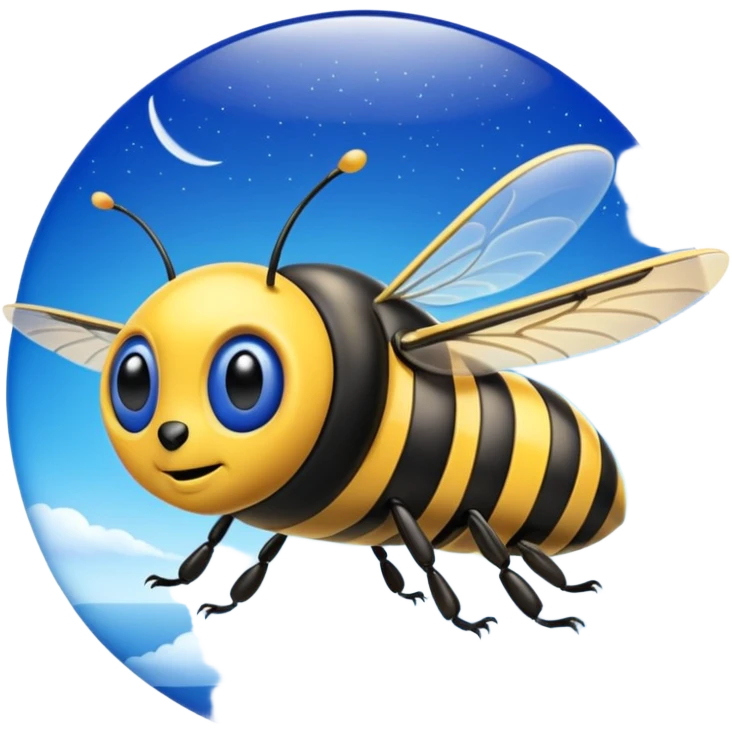 Alien bumblebee very slow flying wing airliner flying for the first time observation deck for passengers long quadruple winged lapis Anubis  emoji