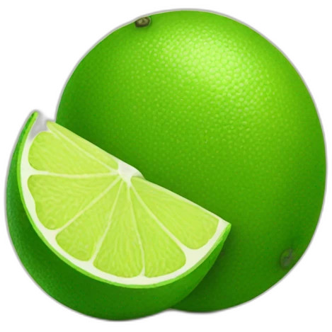 One juicy lime emoji