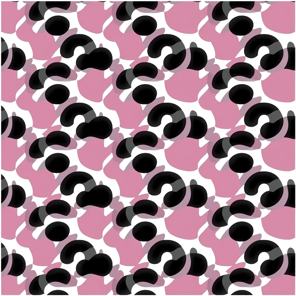 Combinación entre negro y rosa emoji