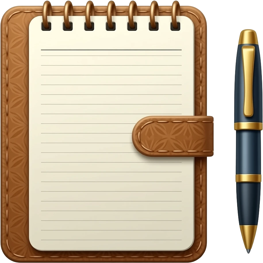 pinterest journal and pen emoji