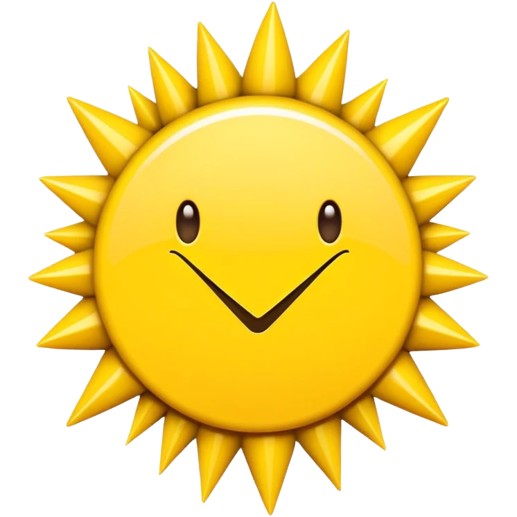 Círculo amarillo con puas alrevedor y un check dentro todo amarillo quitale lo negro emoji