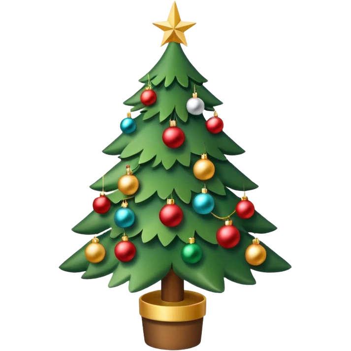 christmas tree, view from above emoji