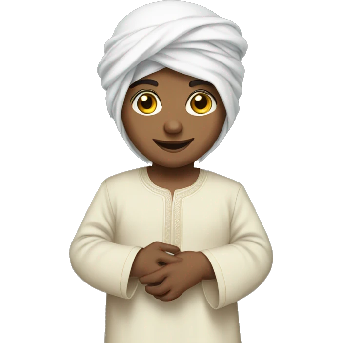 Arab, infant emoji