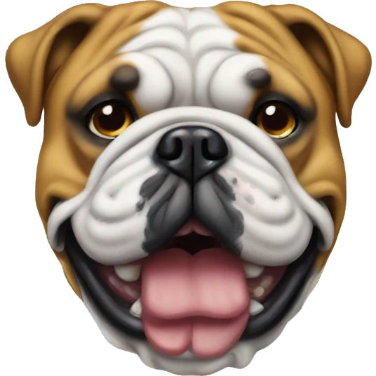 english bulldog no trespassing sign emoji