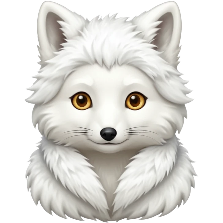 A white fur coat emoji