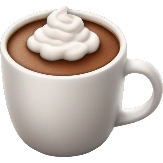 Hot cocoa in a mug emoji