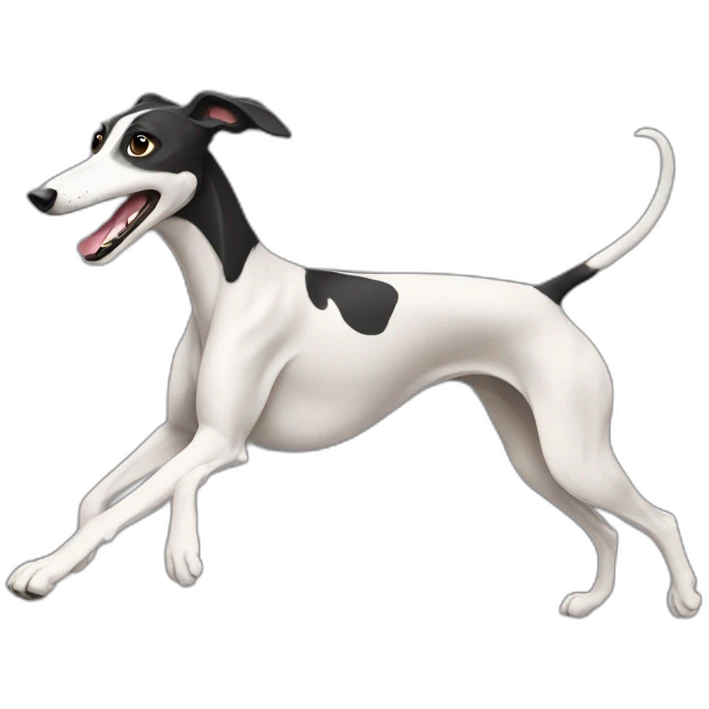 Black Greyhound Running emoji