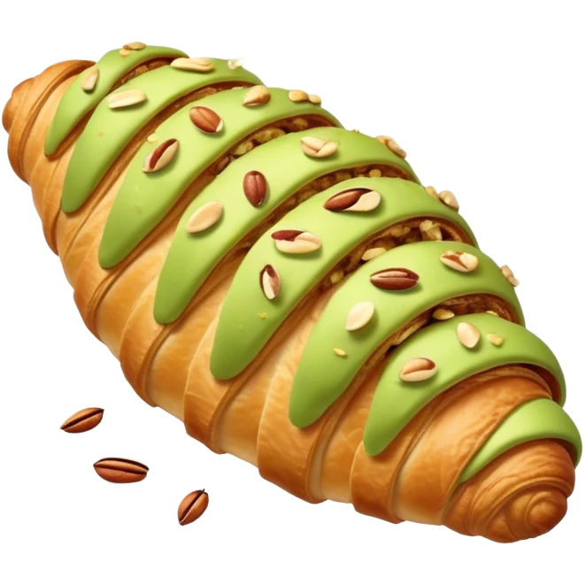 pistachio croissant  emoji