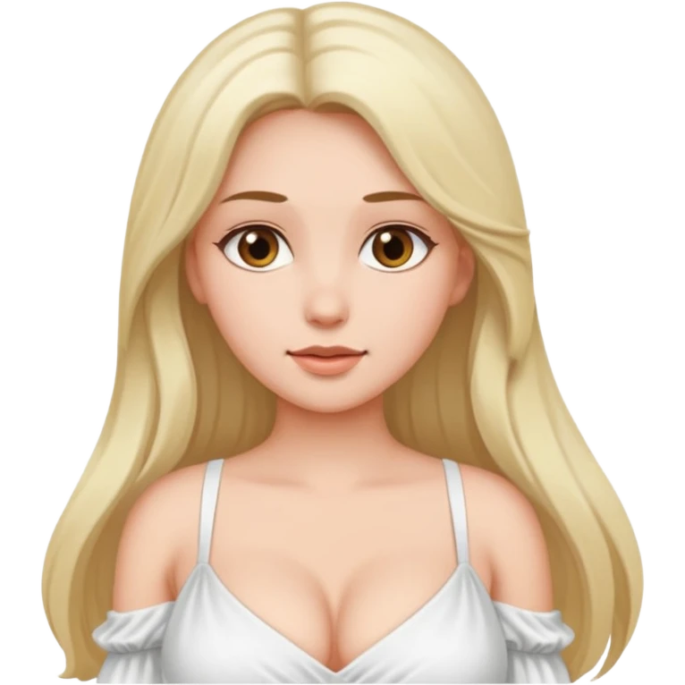 naked girl with bog boobs emoji