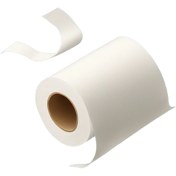 Toilet paper flying emoji