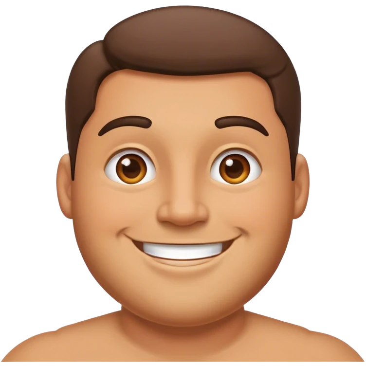 Thick guy emoji