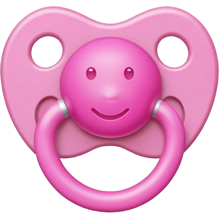 Pink pacifier  emoji