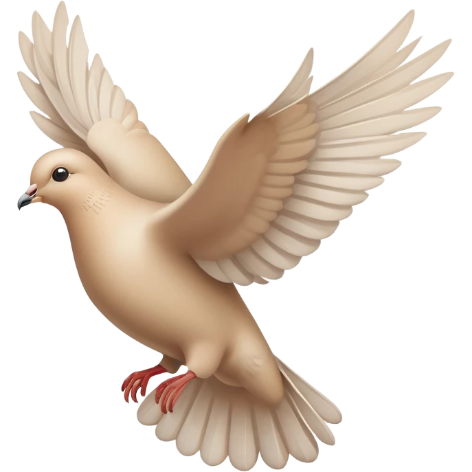 Beige Dove flyin emoji