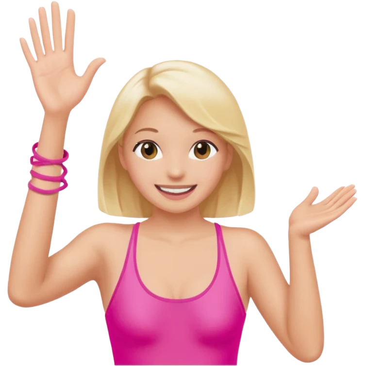 butterfly pink swimsuit Clapping emoji