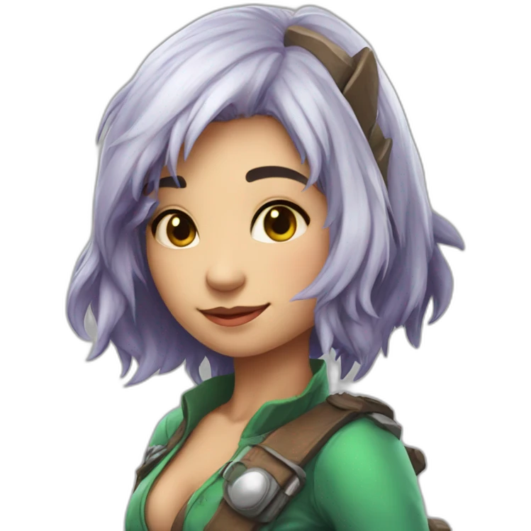 a cute girl cosplay dinosaurm emoji