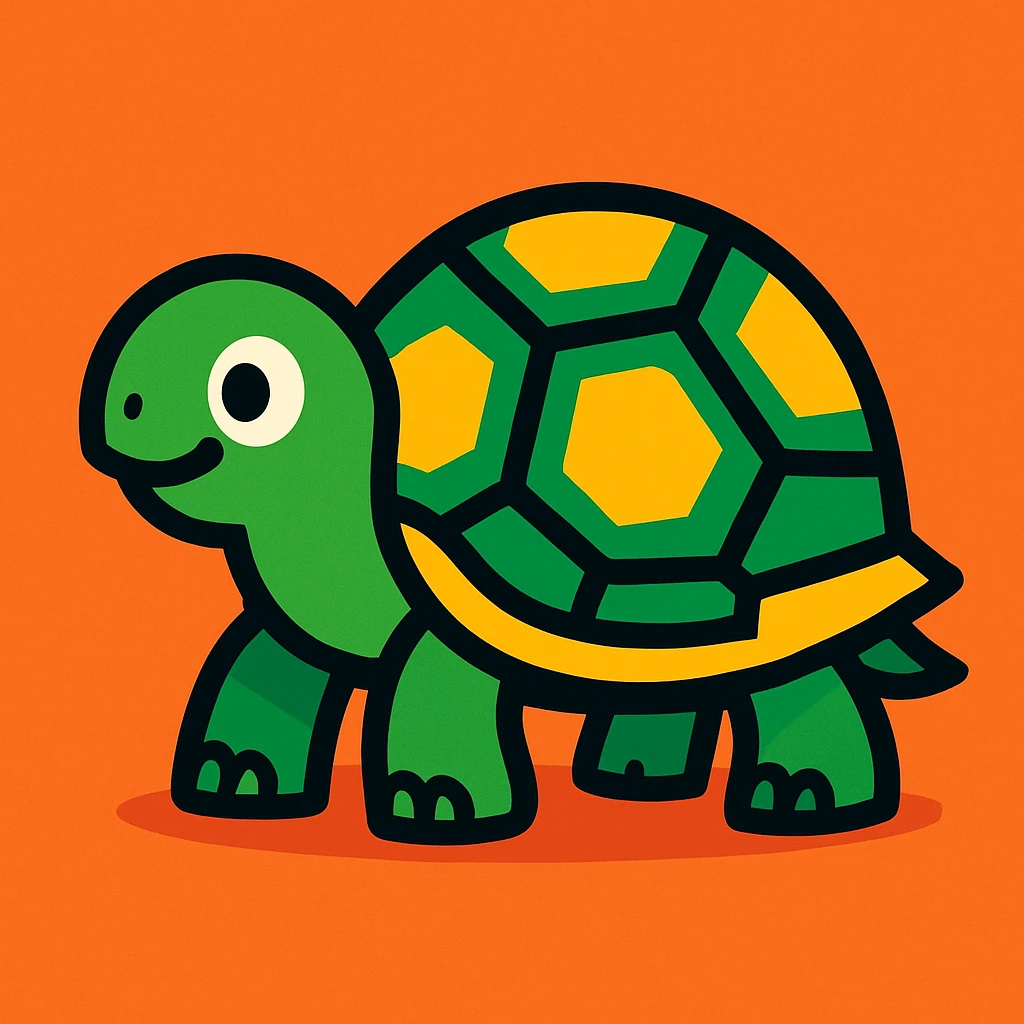 vibrant cartoon style turtle emoji