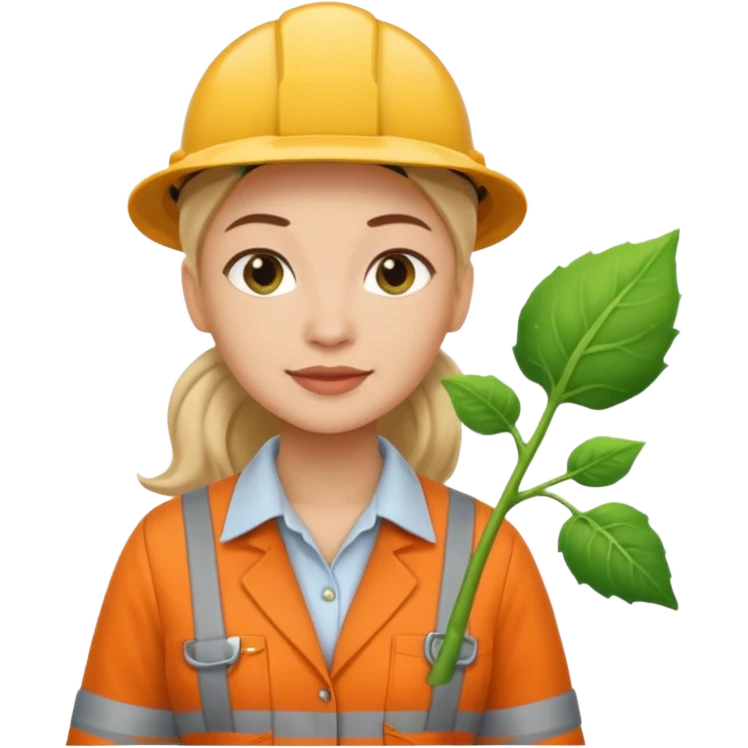 female beanstalk worker emoji