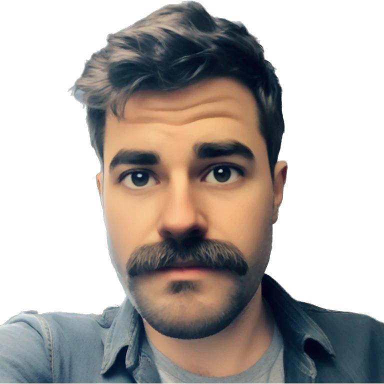 serious man in shirt emoji