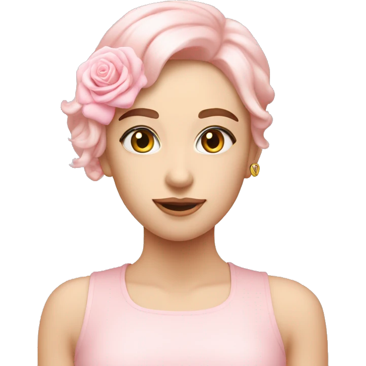Cœur pastel rose emoji