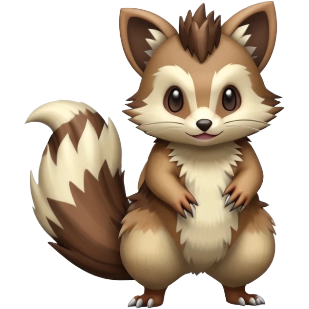  Zigzagoon-Furret-Hybrid (Full body) emoji