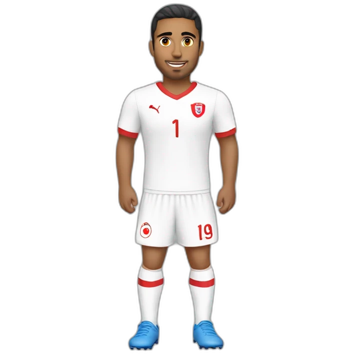 Joueur de foot tunisien emoji